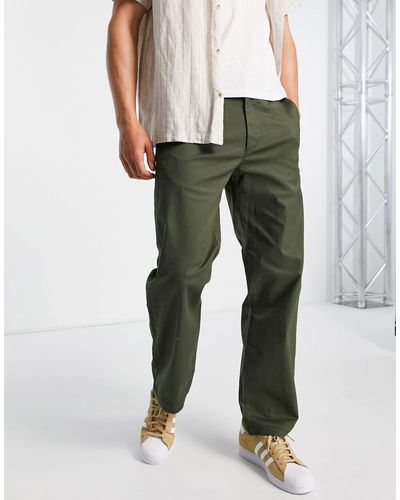 SELECTED Loose Fit Chinos - Green