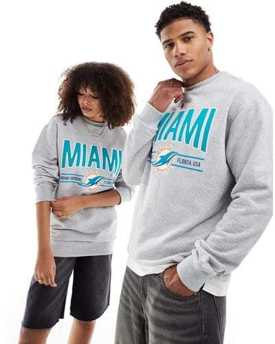 KTZ Unisex Miami Dolphins Sweatshirt - Grey