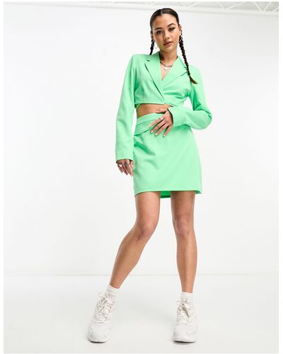 Noisy May Mini-jupe d'ensemble ajustée - vif - Vert