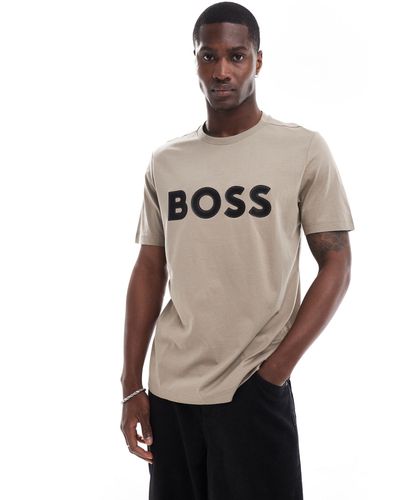 BOSS Logo T-shirt - Natural