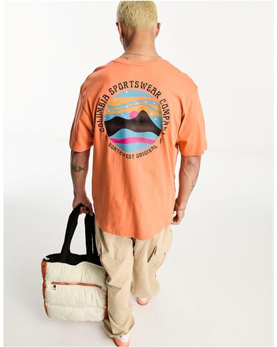 Columbia Rollingwood Park - T-shirt Met Print Op - Oranje