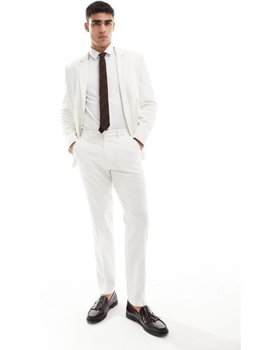 ASOS Slim Suit Trousers - White