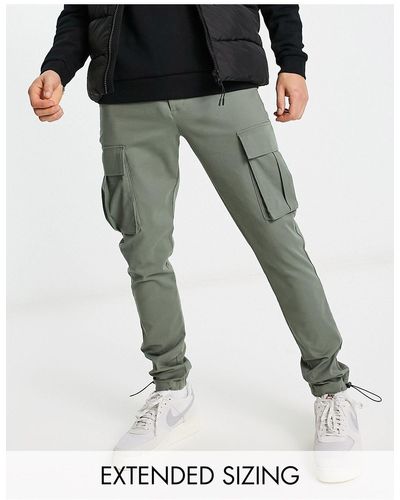 ASOS Pantalones cargo caqui claro - Negro