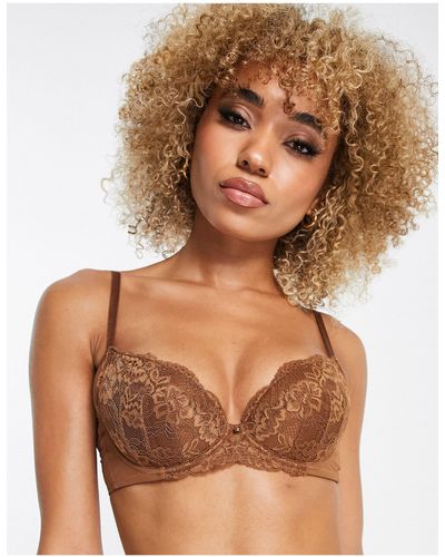 Ann Summers – sexy lace – plunge-bh - Natur
