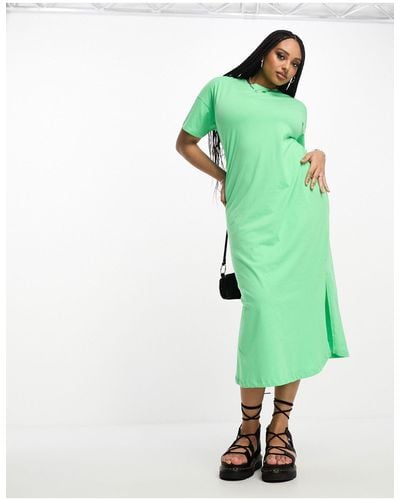 ONLY Oversized Maxi T-shirt Dress - Green