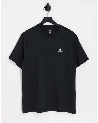 Converse t shirt best sale black