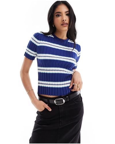 ASOS Crew Neck Knitted Baby Tee - Blue