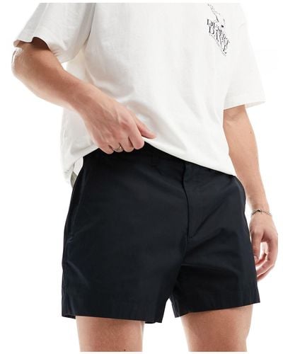 Abercrombie & Fitch 5in Flat Front Chino Shorts - White