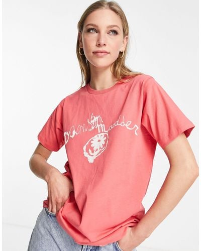 Damson Madder Etched Tee - Red