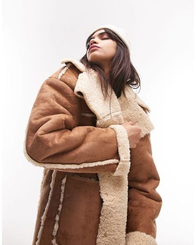 Manteaux longs et manteaux d'hiver TOPSHOP pour femme | Réductions en ligne  jusqu'à 70 % | Lyst