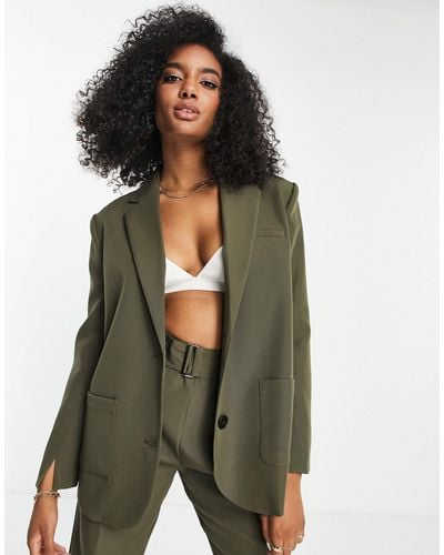 4th & Reckless Tailored Blazer - Green