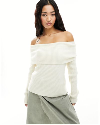 ONLY Bardot Sweater - White