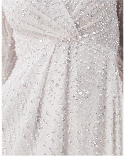 White Sequin Wedding Dresses For Women Up To 58 Off Lyst