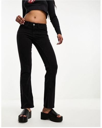 Jdy Flora - Flared Jeans Met Lage Taille - Zwart