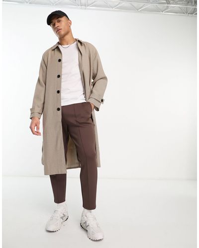 Bolongaro Trevor Trench-coat long avec ceinture - marron à carreaux - Neutre