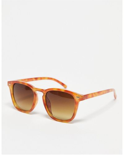 A.J. Morgan Census Taker Square Sunglasses - White