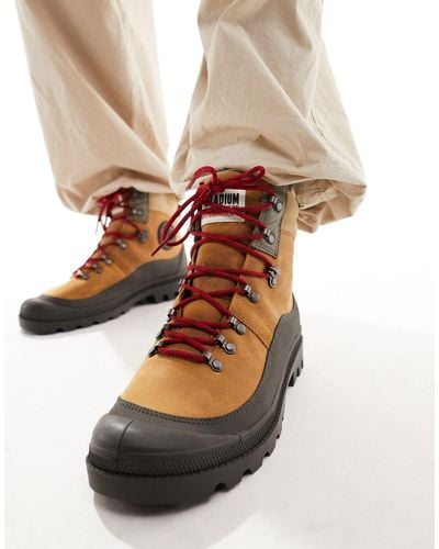 Palladium Pallabrousse Hiker Boots - Natural