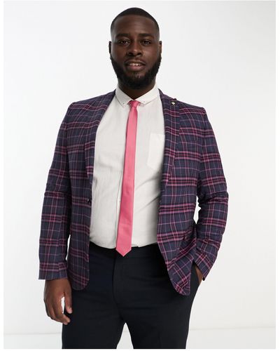 Twisted Tailor Plus - ladd - giacca da abito e rosa a quadri scozzesi - Multicolore