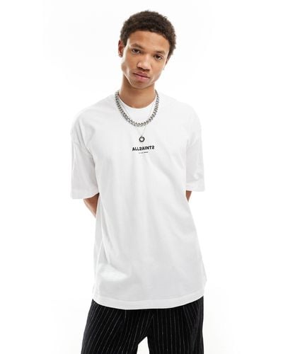 AllSaints – subverse – oversize-t-shirt - Weiß