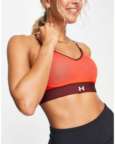 Under Armour Infinity Cove Low Support Sports Bra - Red