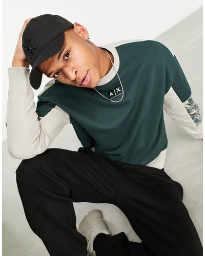 Armani Exchange – sweatshirt - Grün