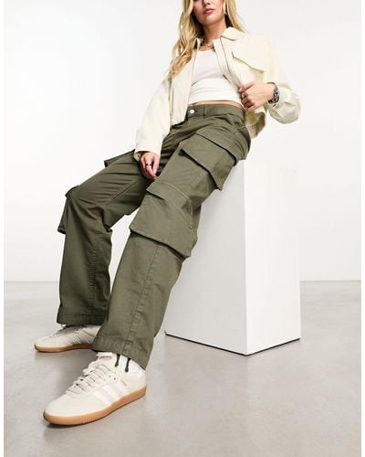 New Look Pantalon cargo oversize - kaki - Neutre