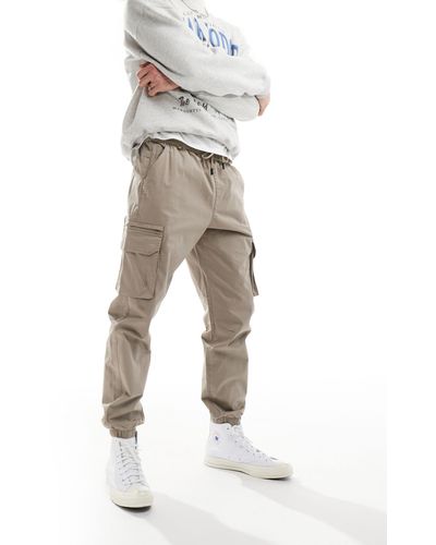 River Island Cargo Trousers - Natural