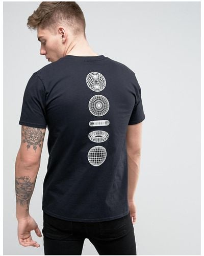 New Love Club – t-shirt mit 3d-print auf der rückseite - Schwarz