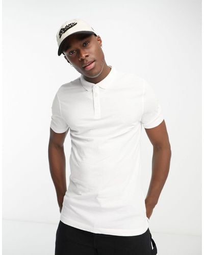 New Look Polo coupe classique - Blanc