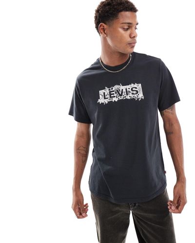Levi's – locker geschnittenes t-shirt - Blau