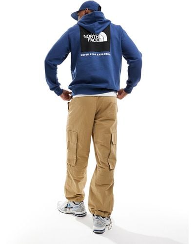 The North Face Box Nse Hoodie - Blue