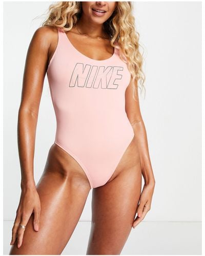 Nike – einteiliger badeanzug - Pink