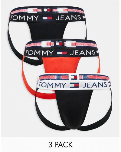 Tommy Hilfiger Tommy jeans – essentials – jockstraps aus baumwolle - Mehrfarbig