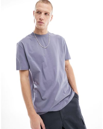 ASOS T-shirt antracite girocollo vestibilità comoda - Viola