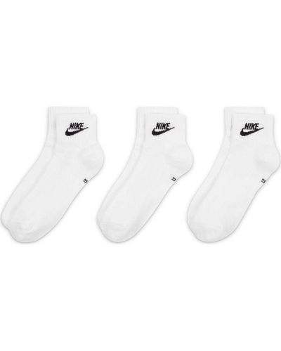 Nike – everyday essential – e socken im 3-pack - Weiß