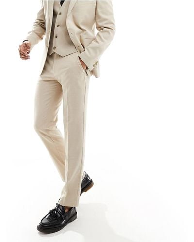 ASOS Wedding Slim Suit Trousers - White