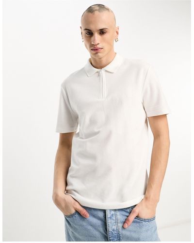 River Island Smalle Polo - Wit