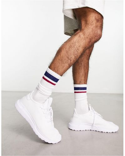 New Look – gestrickte sneaker - Weiß