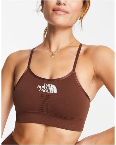 The North Face Training Seamless Performance Sports Bra - Brown