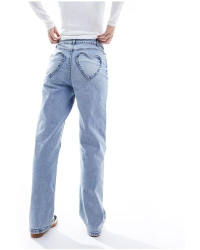 Miss Selfridge – gerade geschnittene jeans - Blau