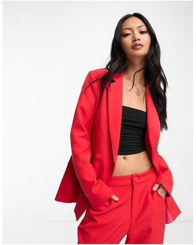 Never Fully Dressed – dynasty – lockerer blazer - Rot