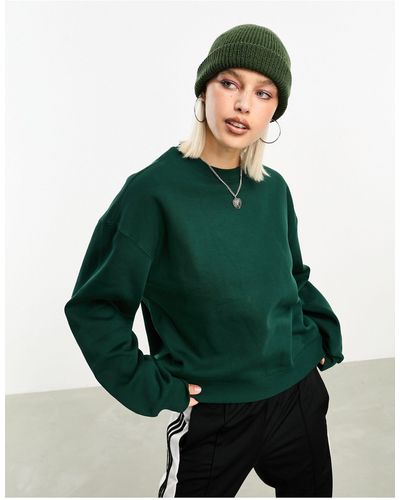 Weekday Essence Standard Fit Sweatshirt - Green