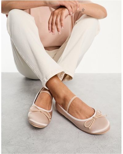 Public Desire Alexa Ballet Court Shoes - Pink