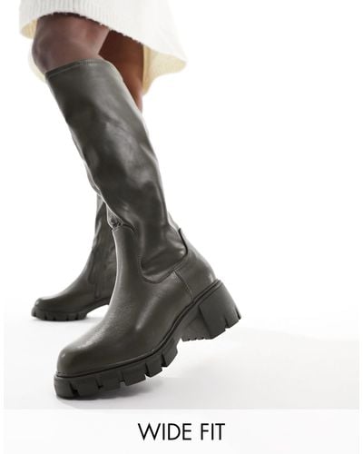 Simply Be Simply Be Extra Wide Fit Boots - Green