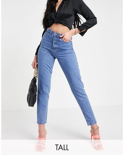 Missguided – riot – mom-jeans - Blau
