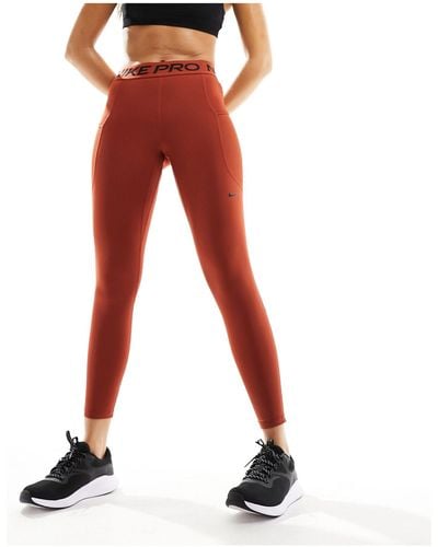 Nike Nike Pro Training 365 7/8th Mid Rise leggings - Red