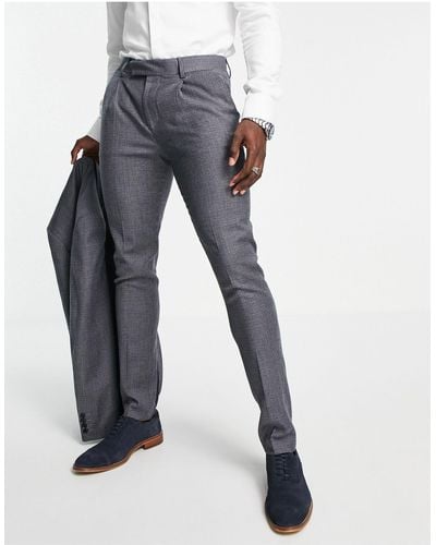 Noak Skinny Suit Pants - Gray