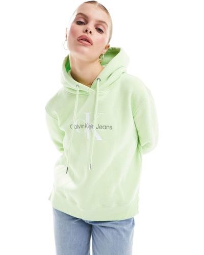 Calvin Klein Monogram Hoodie - Green