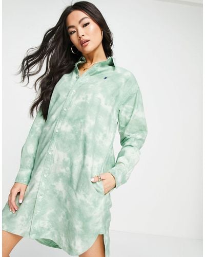Polo Ralph Lauren X asos - collaboration exclusive - robe chemise à imprimé tie-dye - Vert