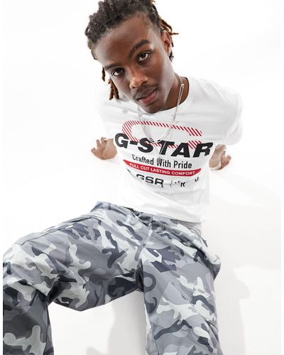 G-Star RAW – old skool originals – t-shirt - Weiß